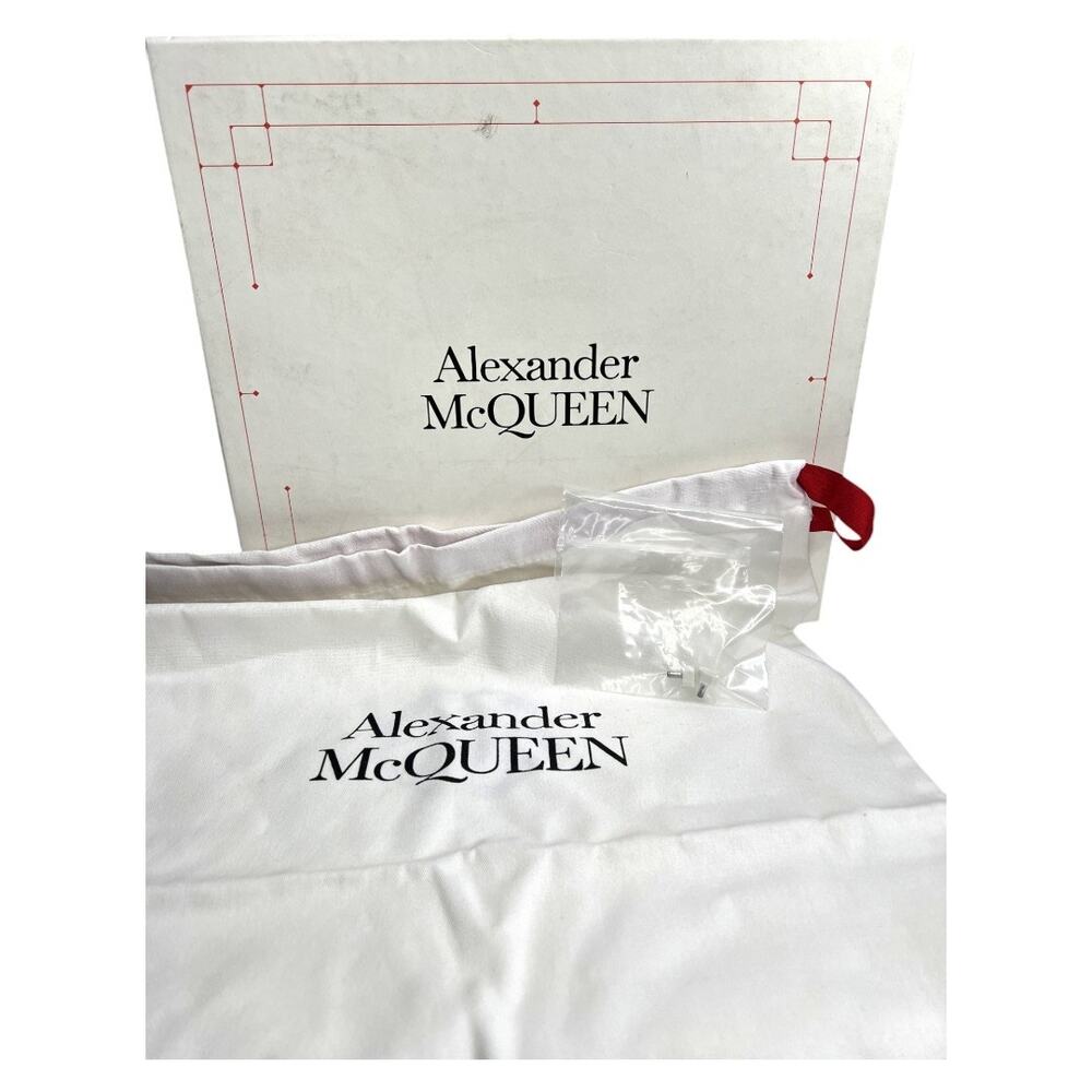 Alexander McQueen White Double Buckle Punk Mules Size IT 36 - Picture 8 of 10